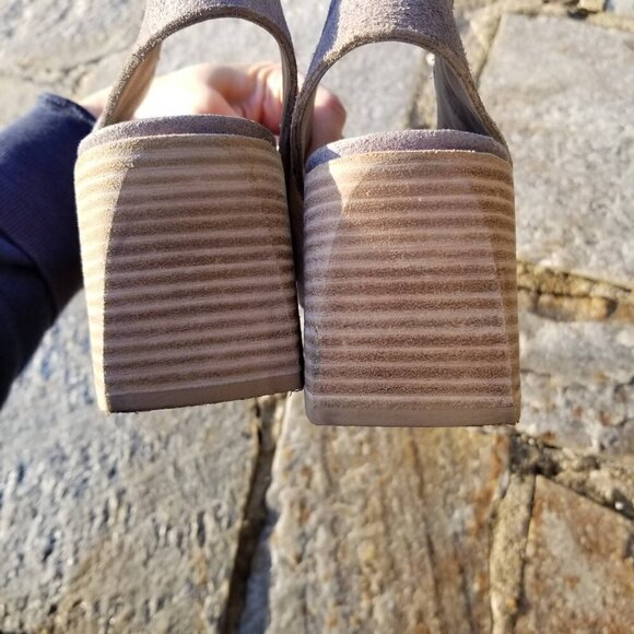 Marsell Block Heel Pumps Sling Back Stacked Heel 8 - Picture 9 of 16